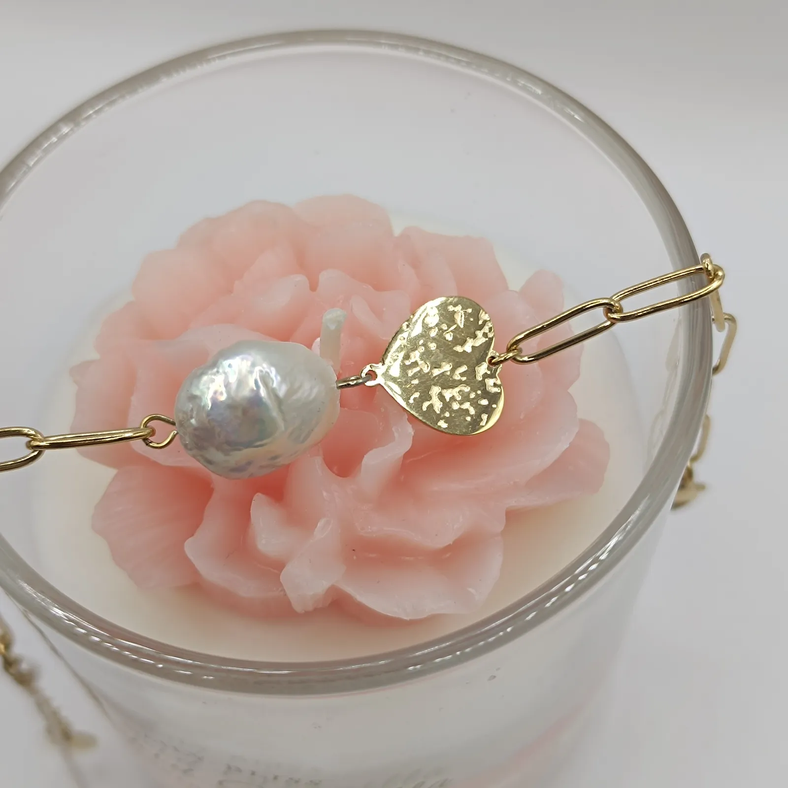 Βραχιόλι "Gilded Love & Pearl"