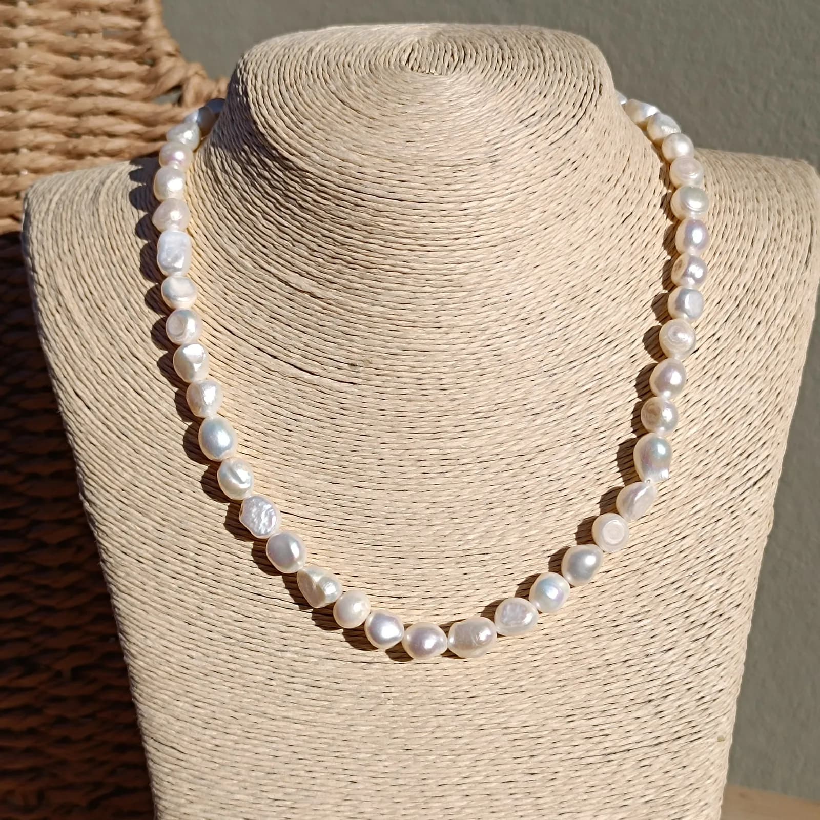 "Raw Pearl Elegance"