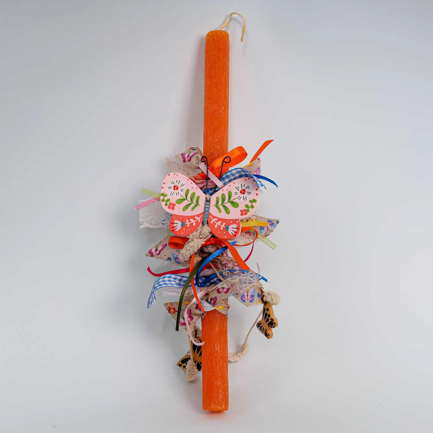 Πασχαλινή Λαμπάδα "Orange Butterfly"